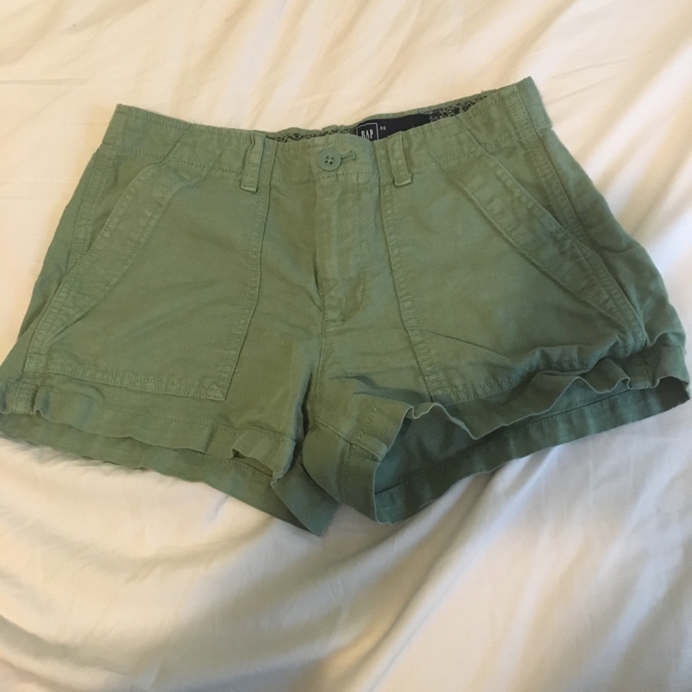 Green shorts
